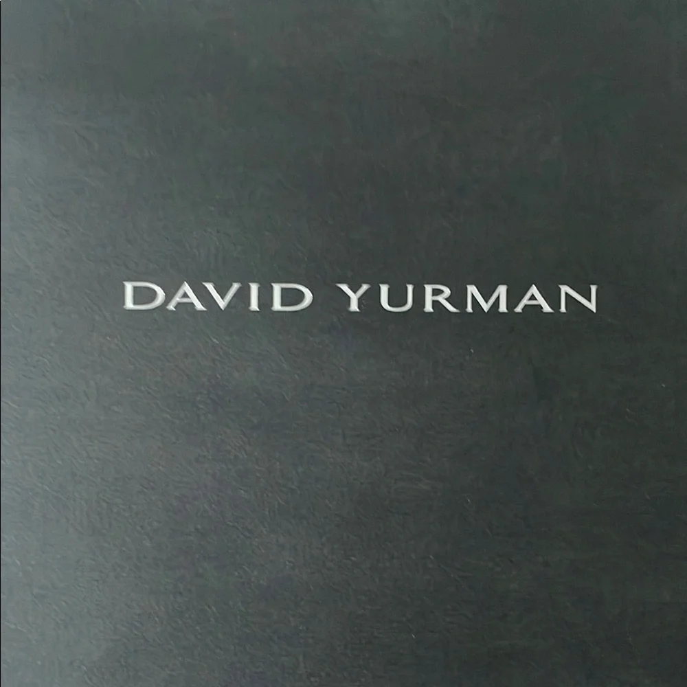David Yurman Authentic Paper Shopping Gift Bag 8x10x4”w/ribbon & receipt holder